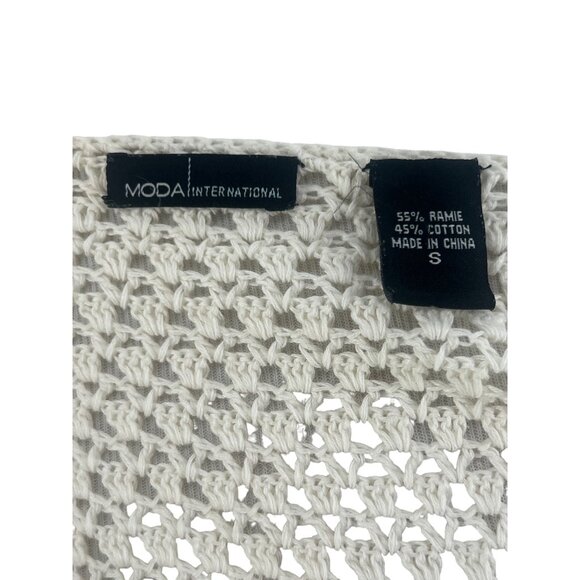 Vintage Victoria’s Secret Crochet Lace Long Sleeve Top | Soft Girl Boho Feminine - Picture 11 of 14